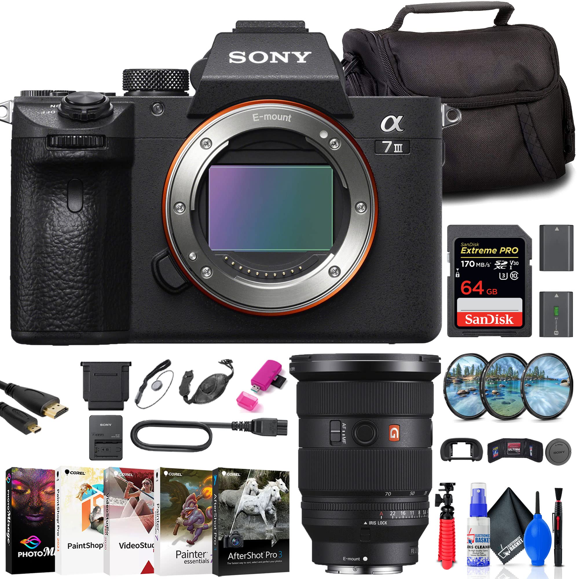 Amazon.com : Sony a7 III Mirrorless Camera (ILCE7M3/B) + Sony FE